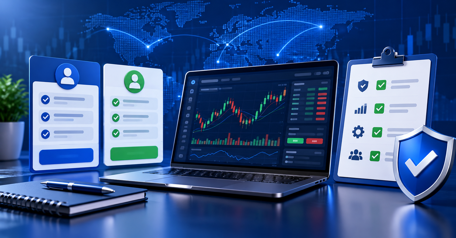 Compara la plataforma de Forex: gráficos, órdenes, historial y cuenta demo