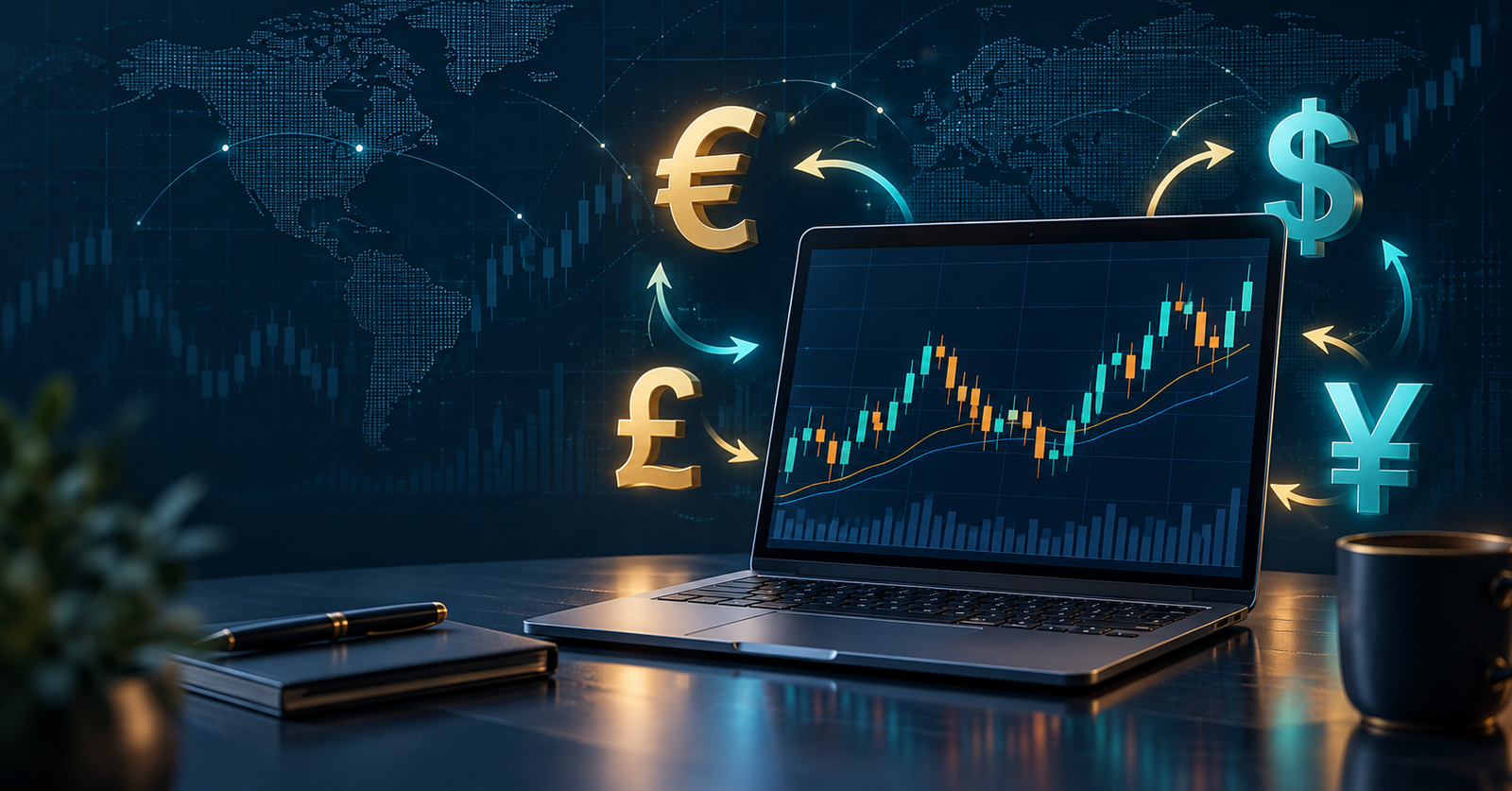 Forex trading: pares de divisas, pips, lotes y riesgos